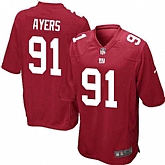 Nike Men & Women & Youth Giants #91 Ayers Red Team Color Game Jersey,baseball caps,new era cap wholesale,wholesale hats